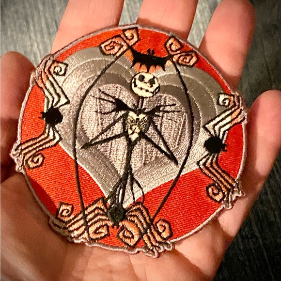Vintage NIGHTMARE BEFORE CHRISTMAS JACK SKELLINGTON Embroidered Patch 💀 - Picture 4 of 4